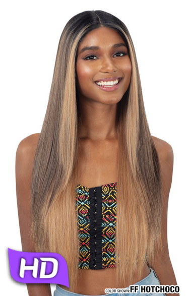 SHAKE N GO FREETRESS EQUAL LEVEL UP LACE FRONT LADONNA, FRONT VIEW